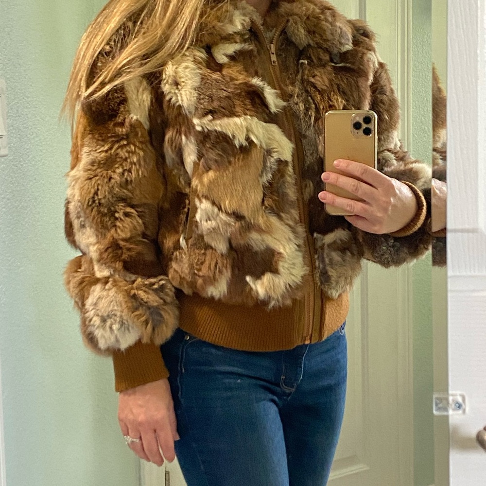 Rabbit fur jacket